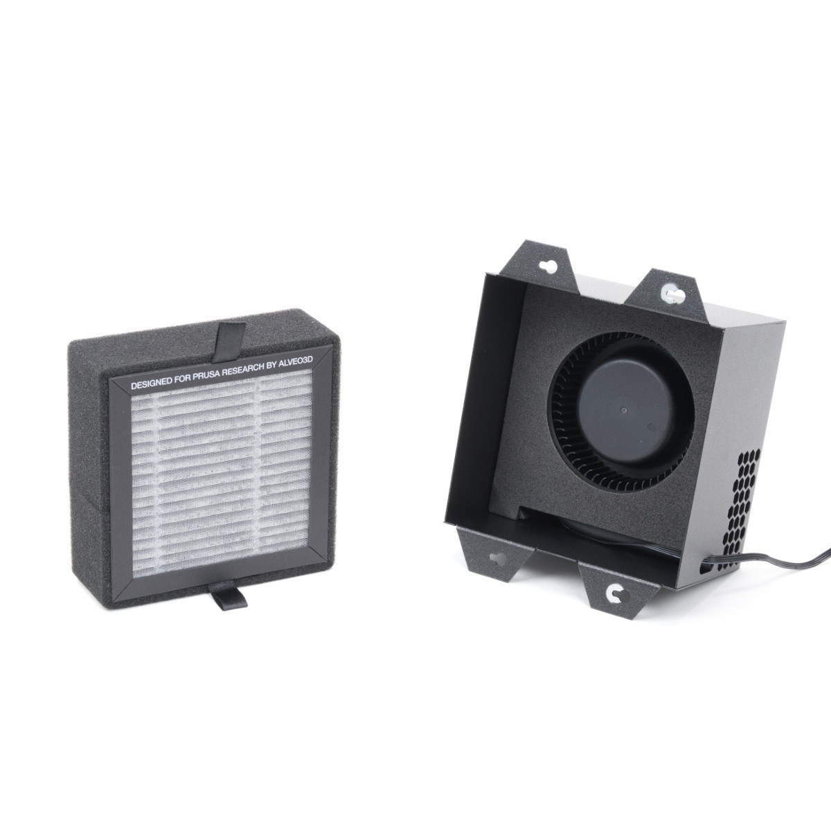 Advanced Filtration for Prusa CORE One と交換用HEPAフィルター。写真:Prusa Research